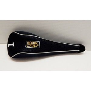 Master Grip Golf Club Head Cover 1 Wood Driver Black Neoprene Zippered